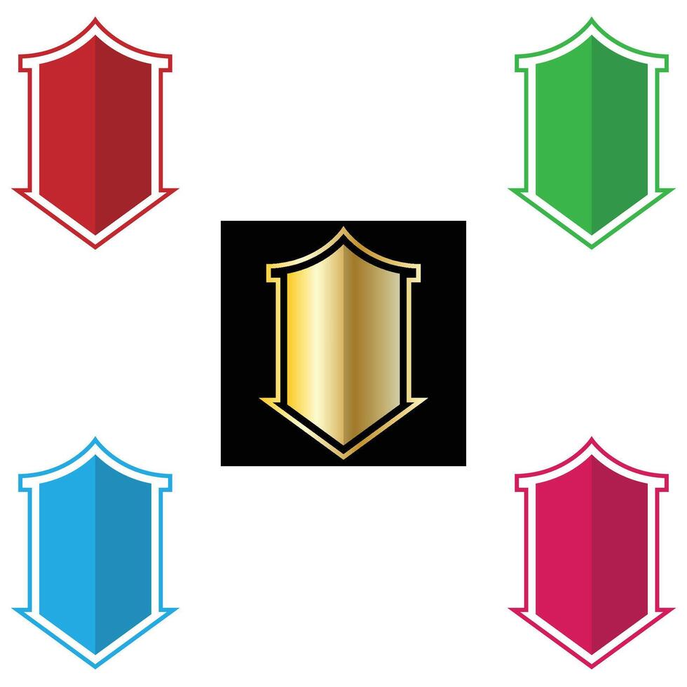 The Illustration of Shield or Emblem Pack vector