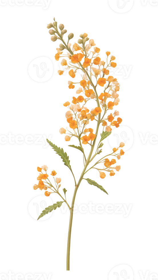 Beautiful natural flowers on a transparent and high quality background png