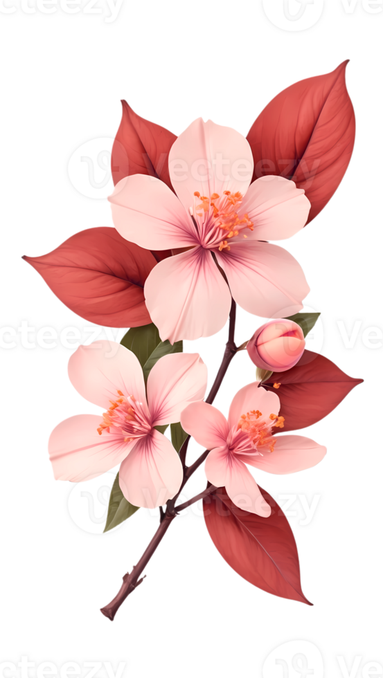 magnifique Naturel fleurs sur une transparent et haute qualité Contexte png