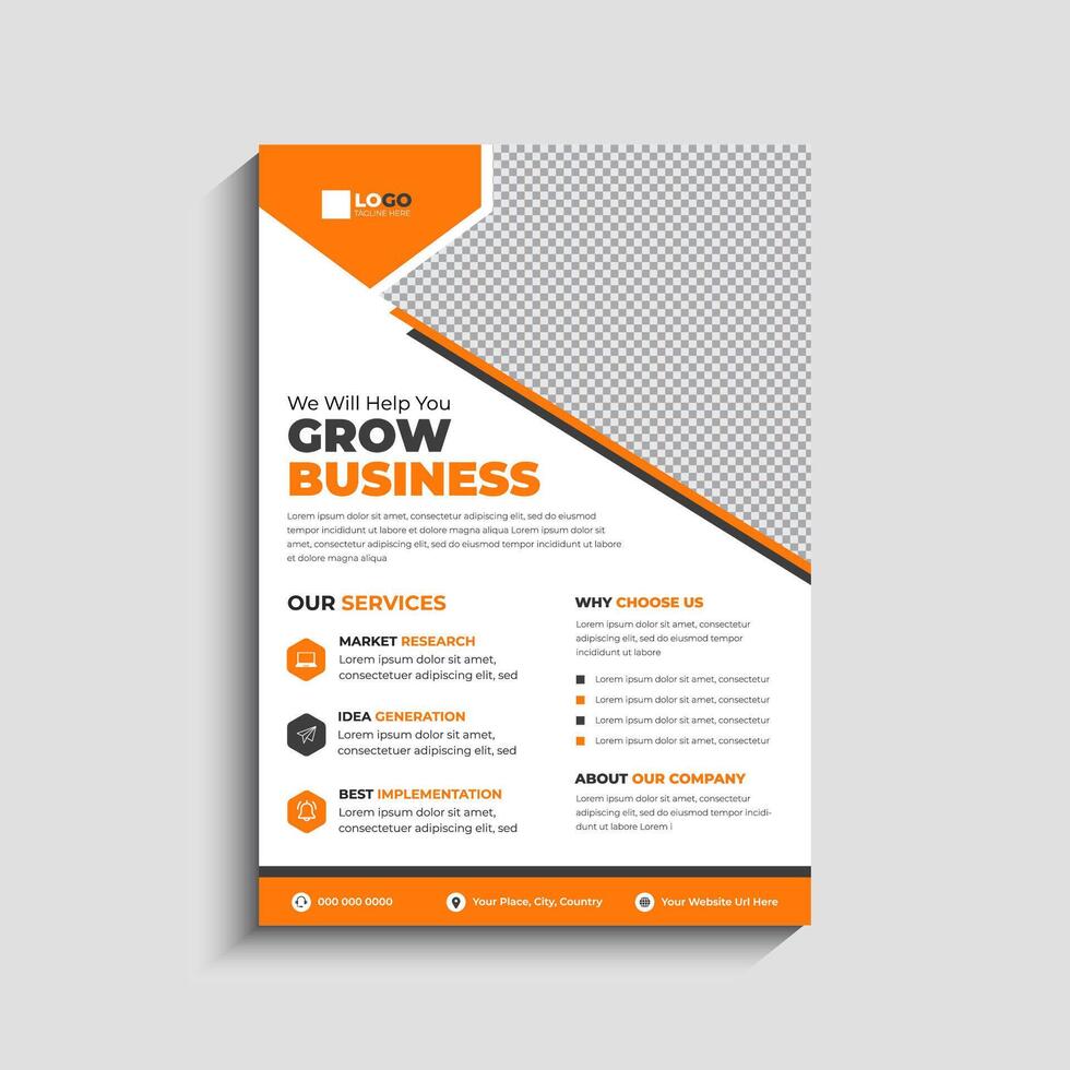 Digital Marketing Agency Business Flyer Template Design vector