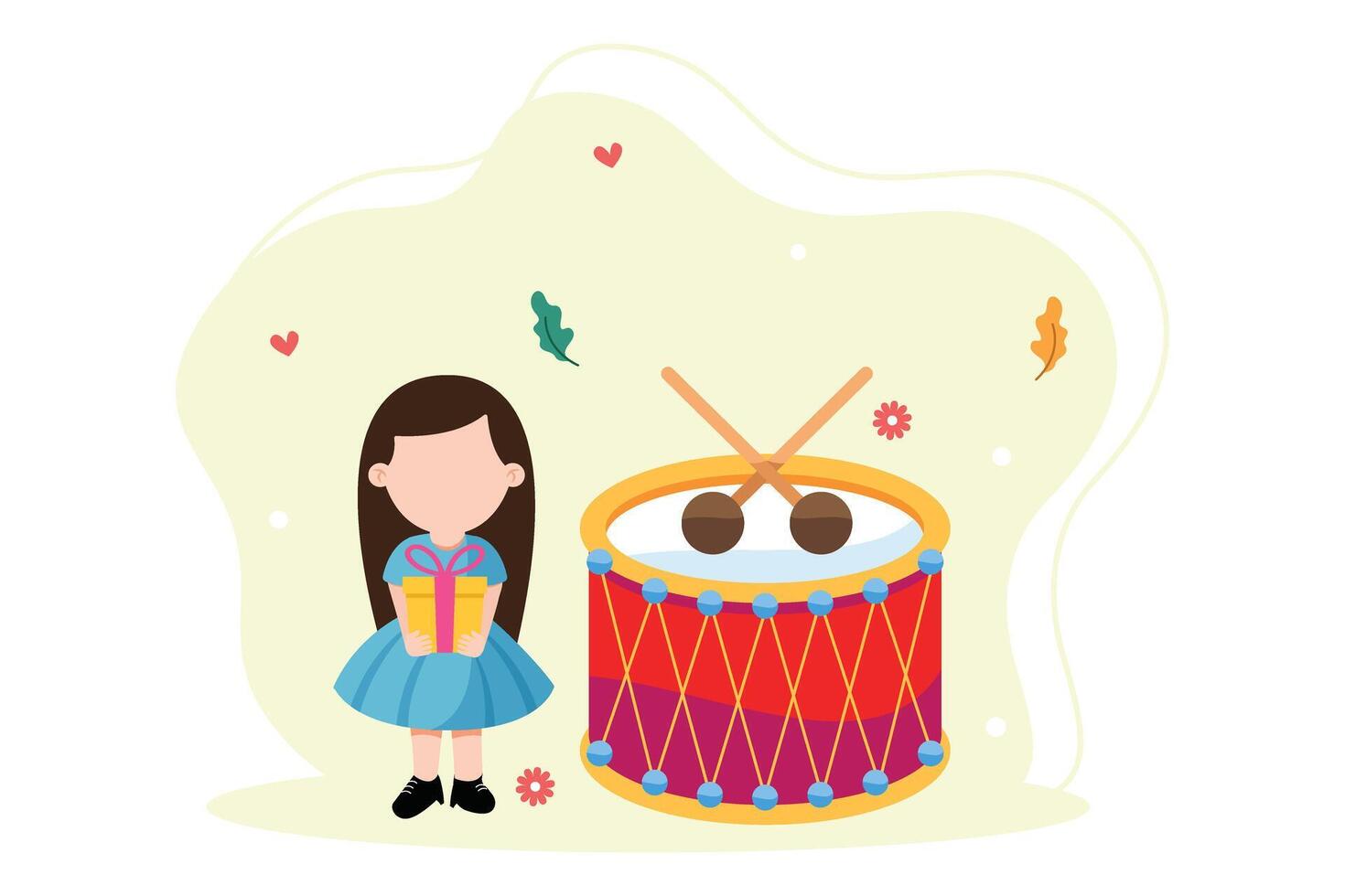 Happy Children Day Flat Design vector
