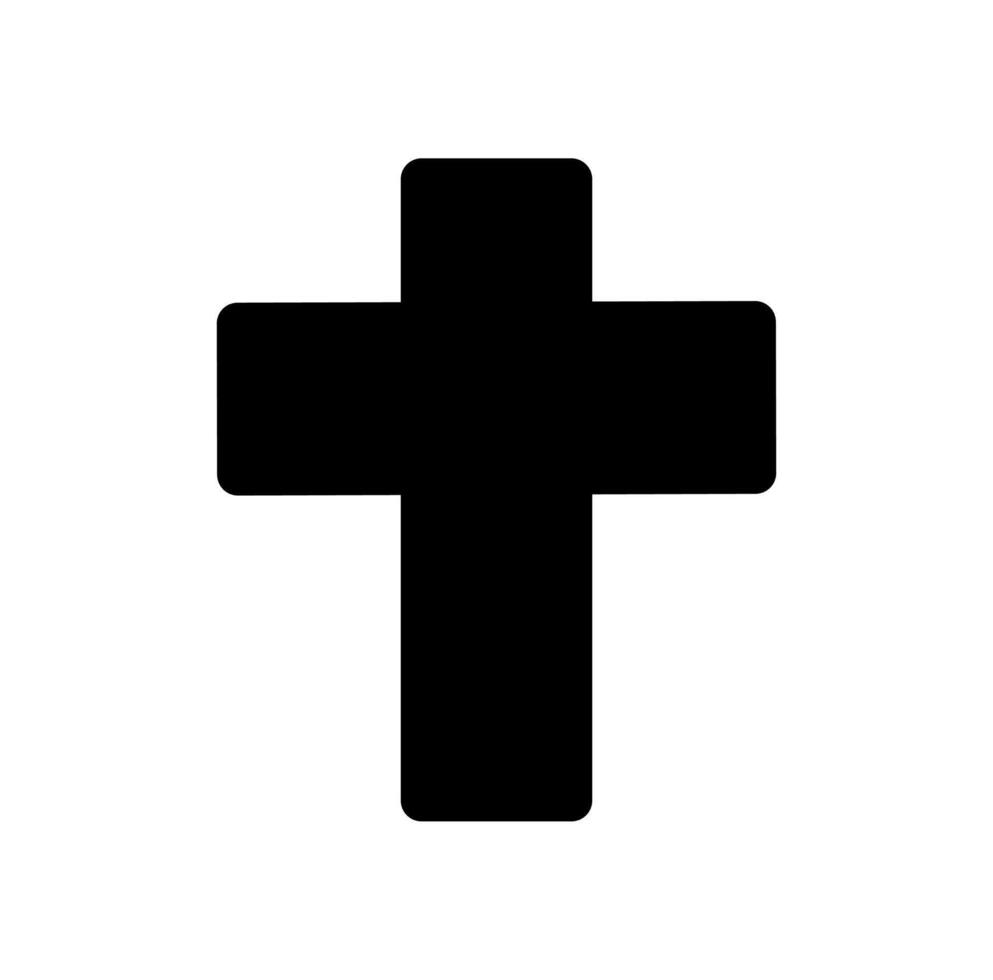 cross icon on a white background vector