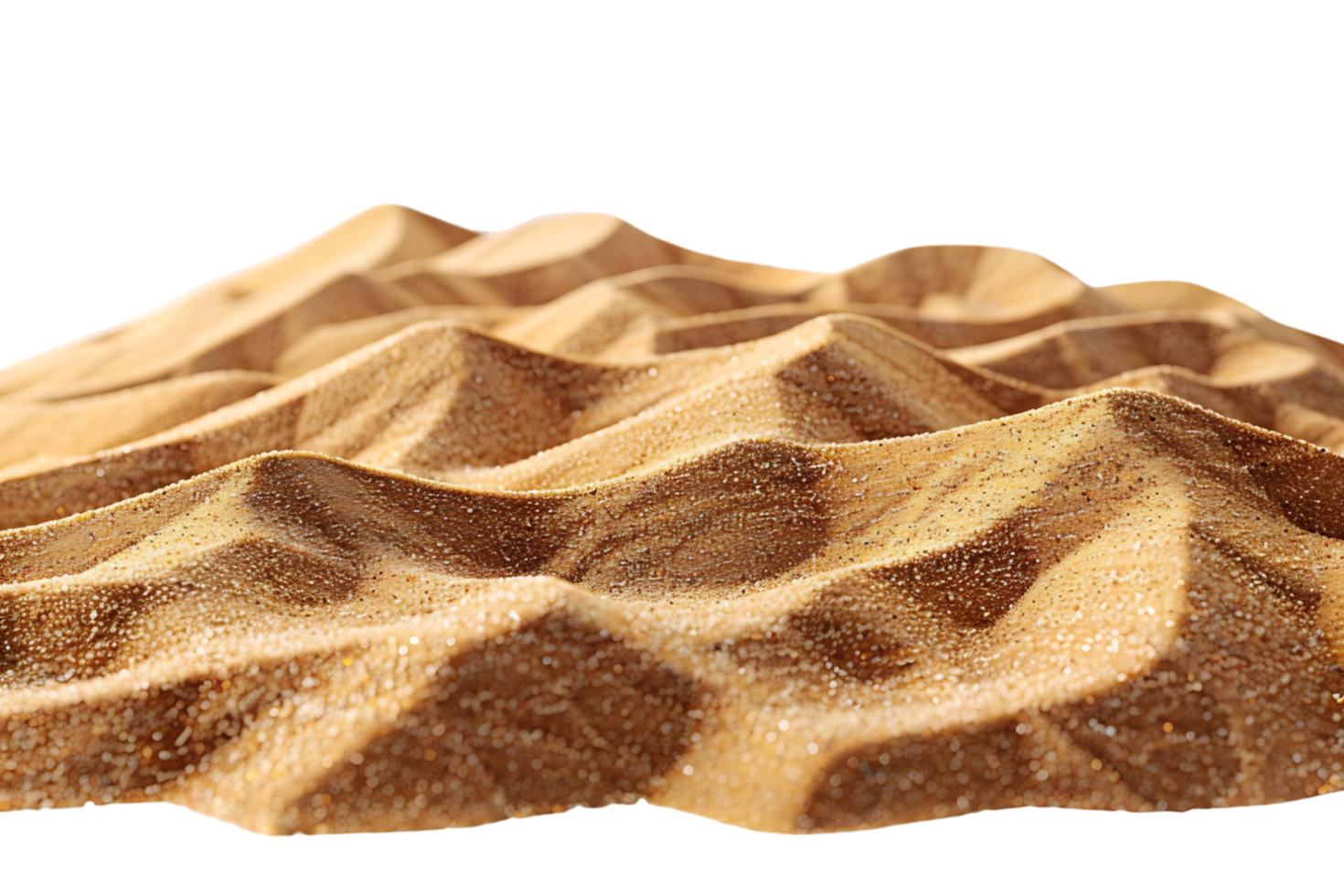 Sand dunes on isolated transparent background png