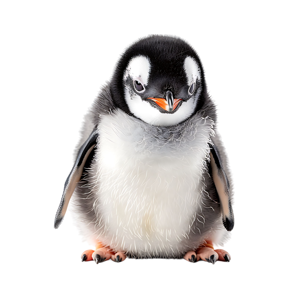 penguin on isolated transparent background png