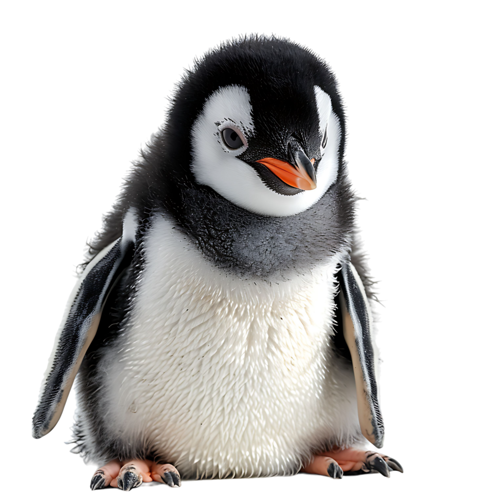 penguin on isolated transparent background png