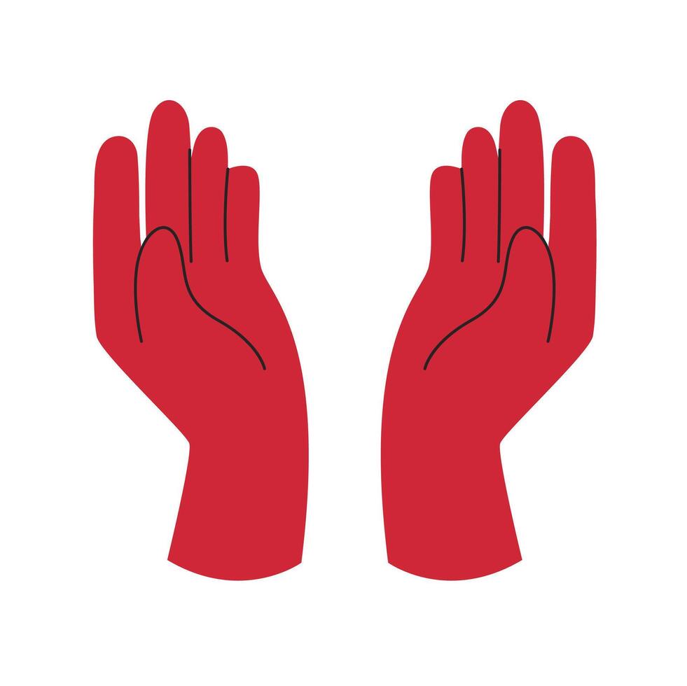 Hand holding something vector