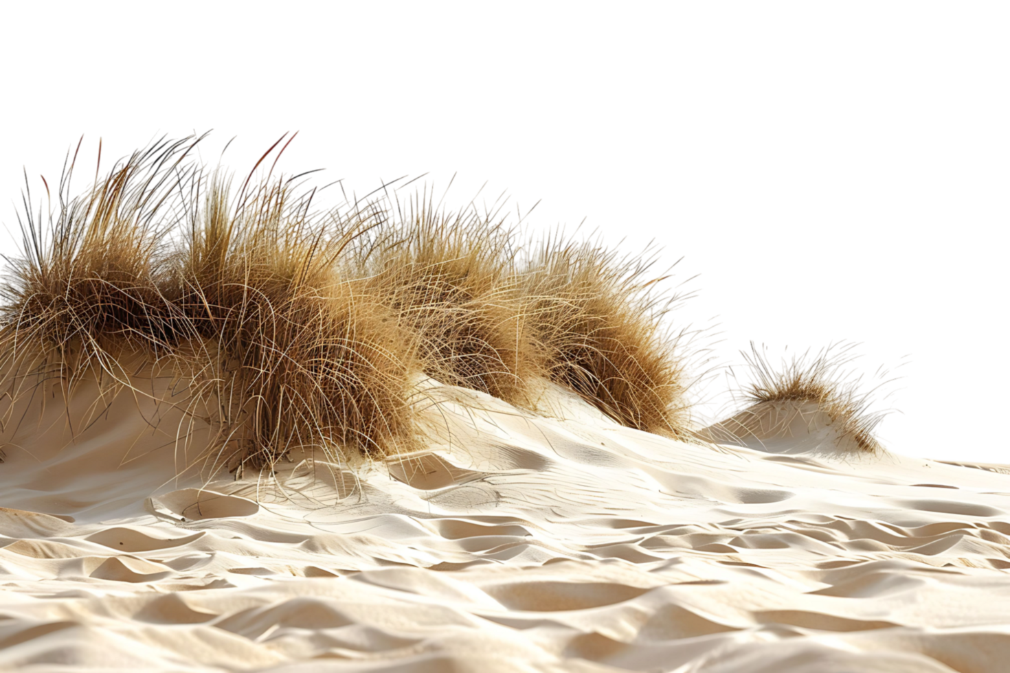 Sand dunes on isolated transparent background png