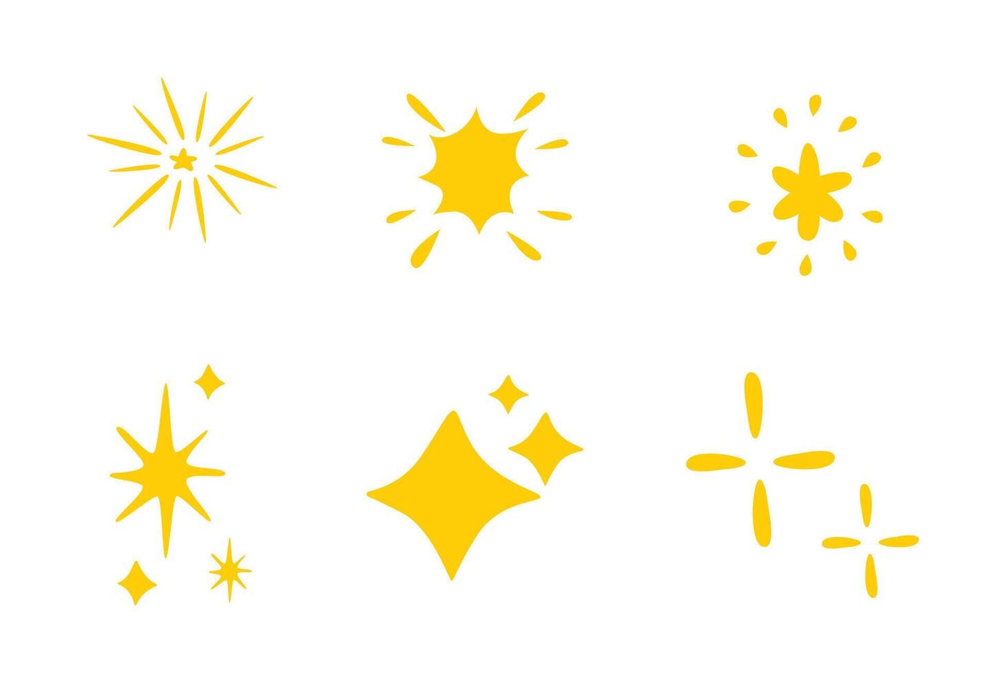 Cute drawing stars vector