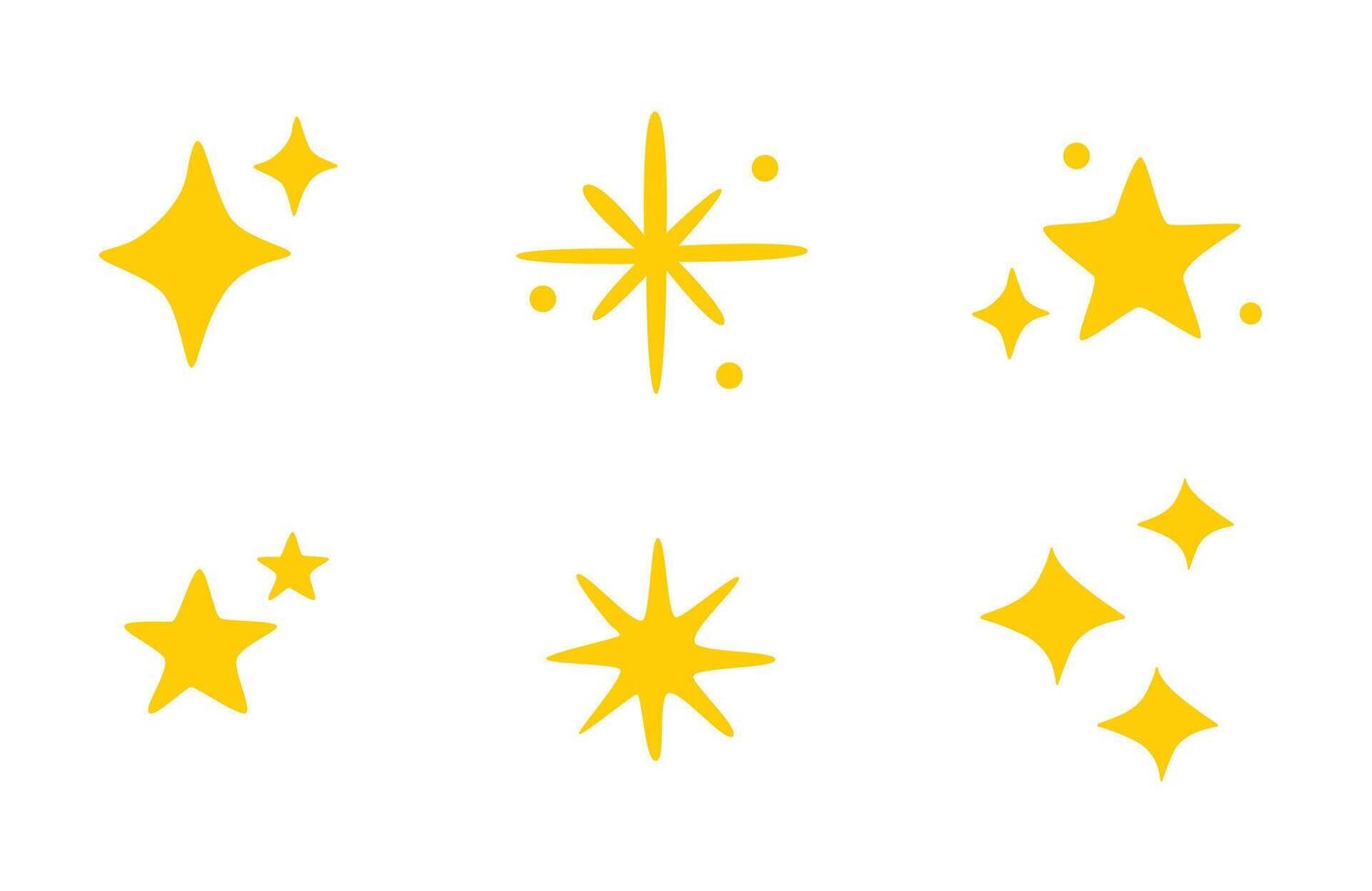 Cute drawing stars vector