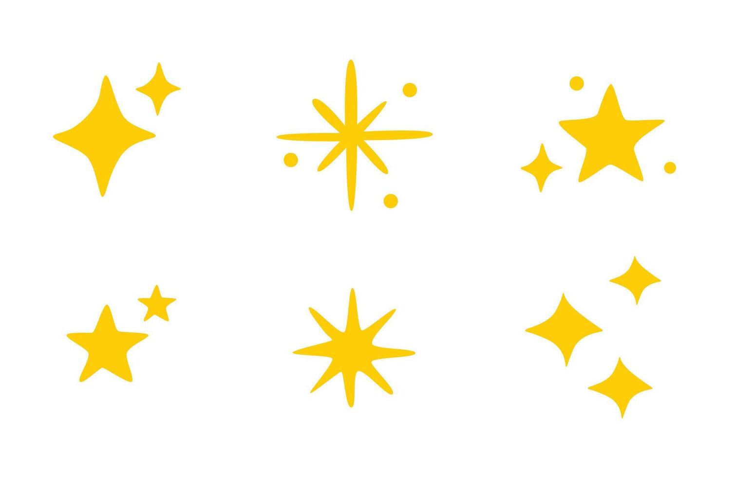 linda dibujo estrellas vector