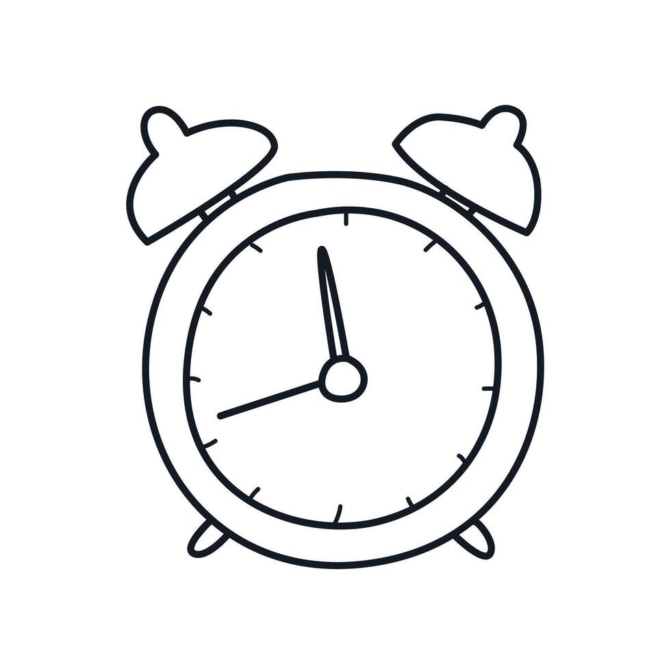 Clock trendy flat style vector