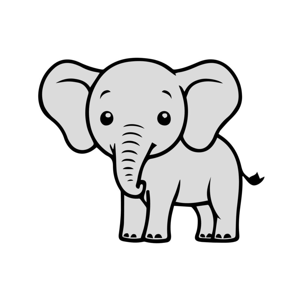 Black elephant designs vector