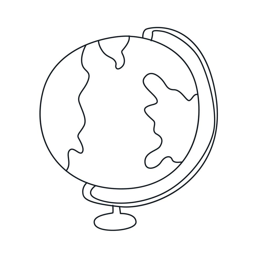 Earth globes isolated on white vector