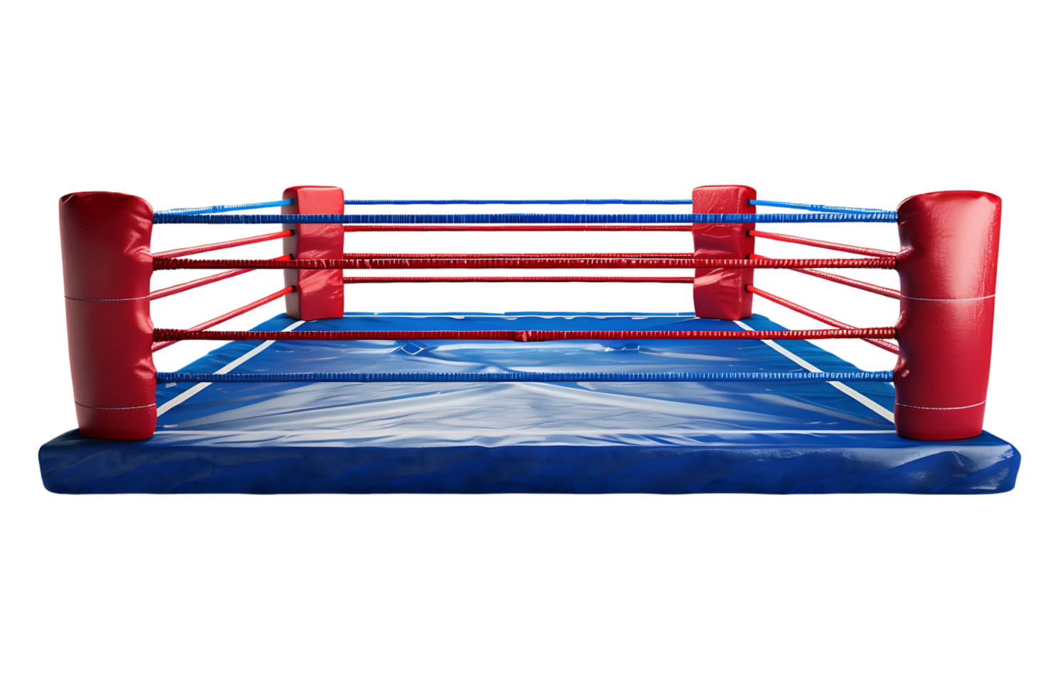 Boxing cage on isolated transparent background png