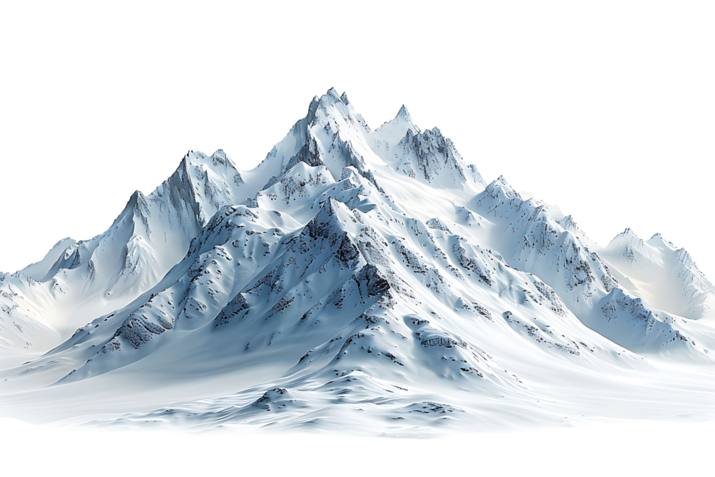 Huge Mountains on isolated transparent background png