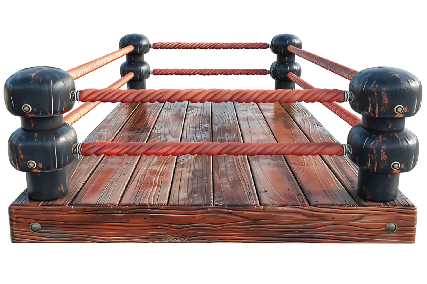 Boxing cage on isolated transparent background png