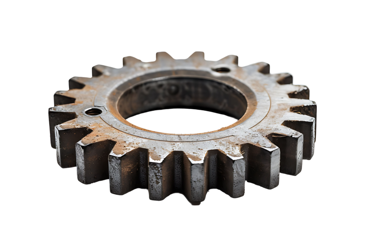 Gear cog wheel on isolated transparent background png