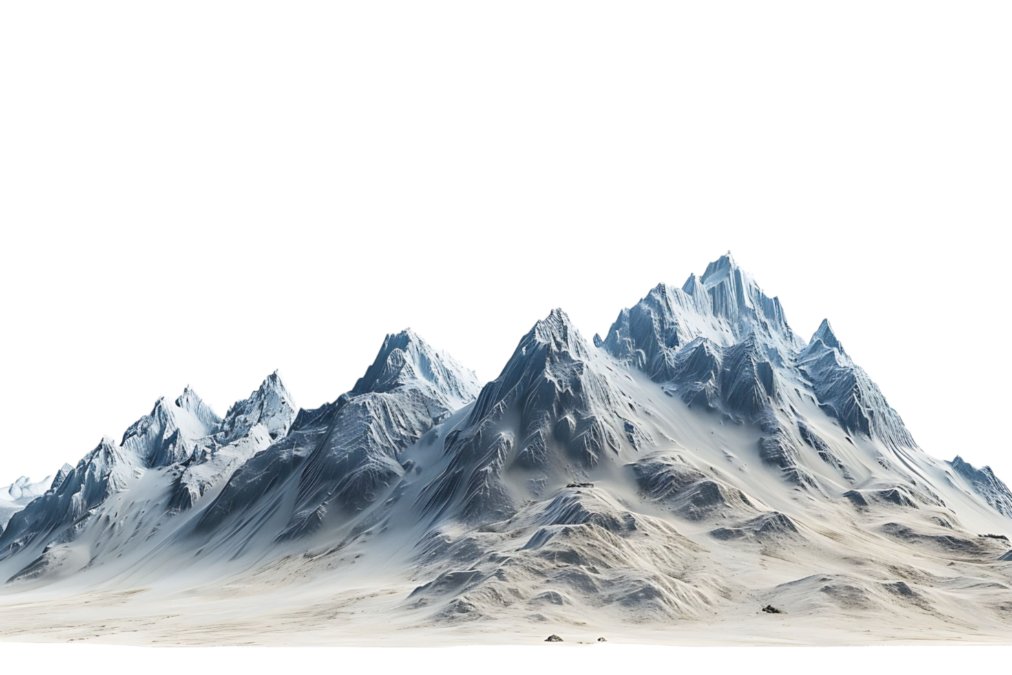 Huge Mountains on isolated transparent background png