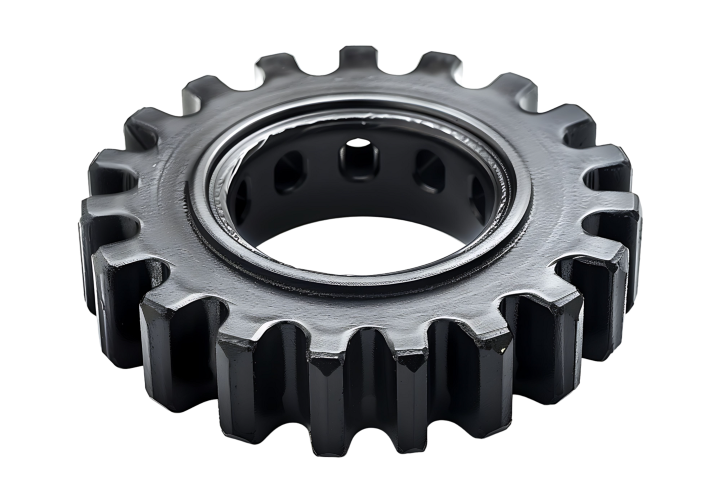Gear cog wheel on isolated transparent background png
