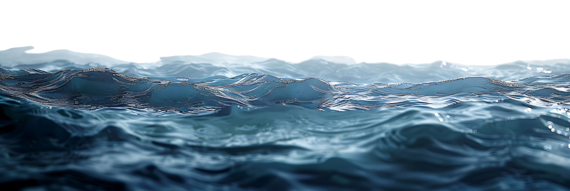 sea on isolated transparent background png