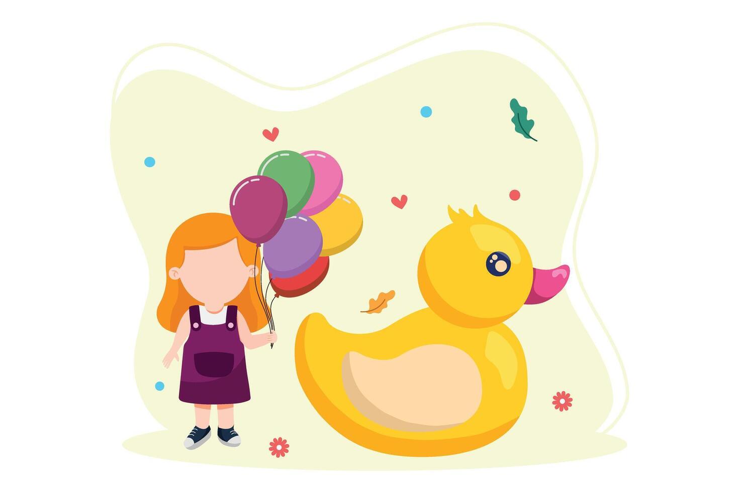 Happy Children Day Flat Design vector
