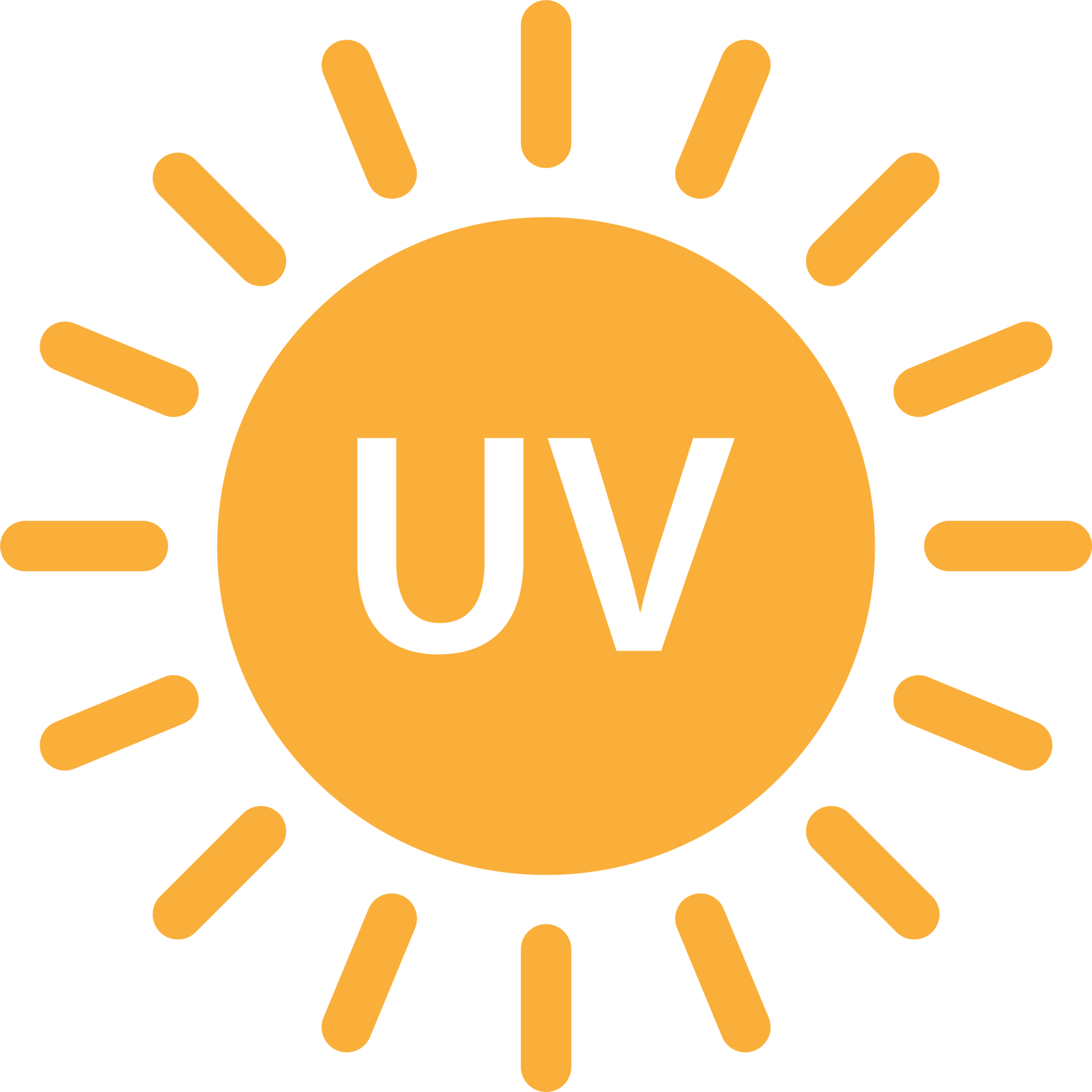 UV radiation icon solar ultraviolet light symbol for graphic design