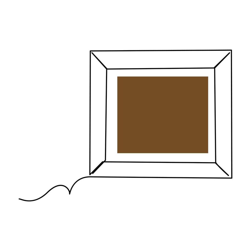 World Chocolate day Continuous one line drawing design vector