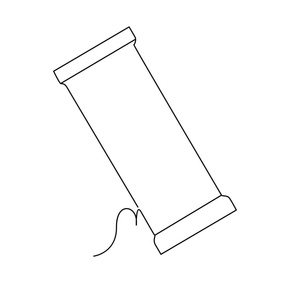World Chocolate day Continuous one line drawing design vector