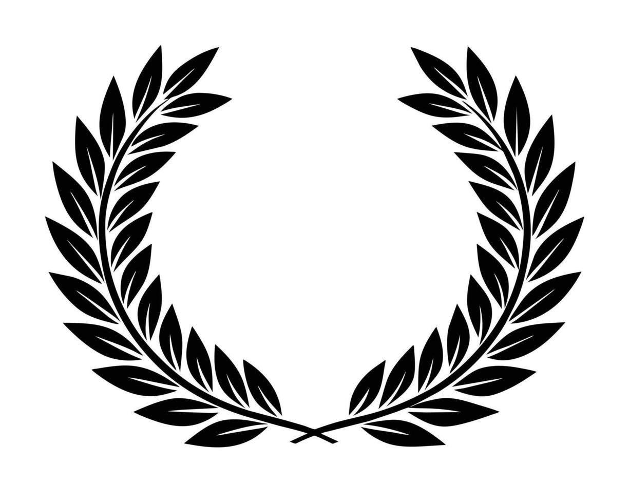 Simple illustration of laurel wreath vector