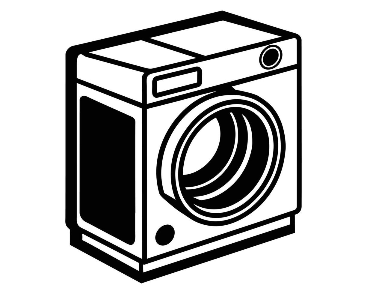 washing machine Icon illustration vector
