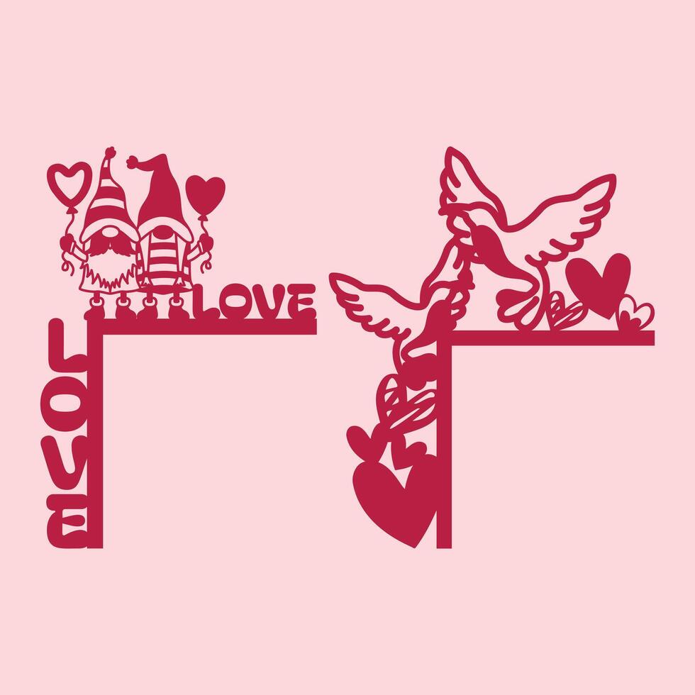 Door Corner Valentine vector