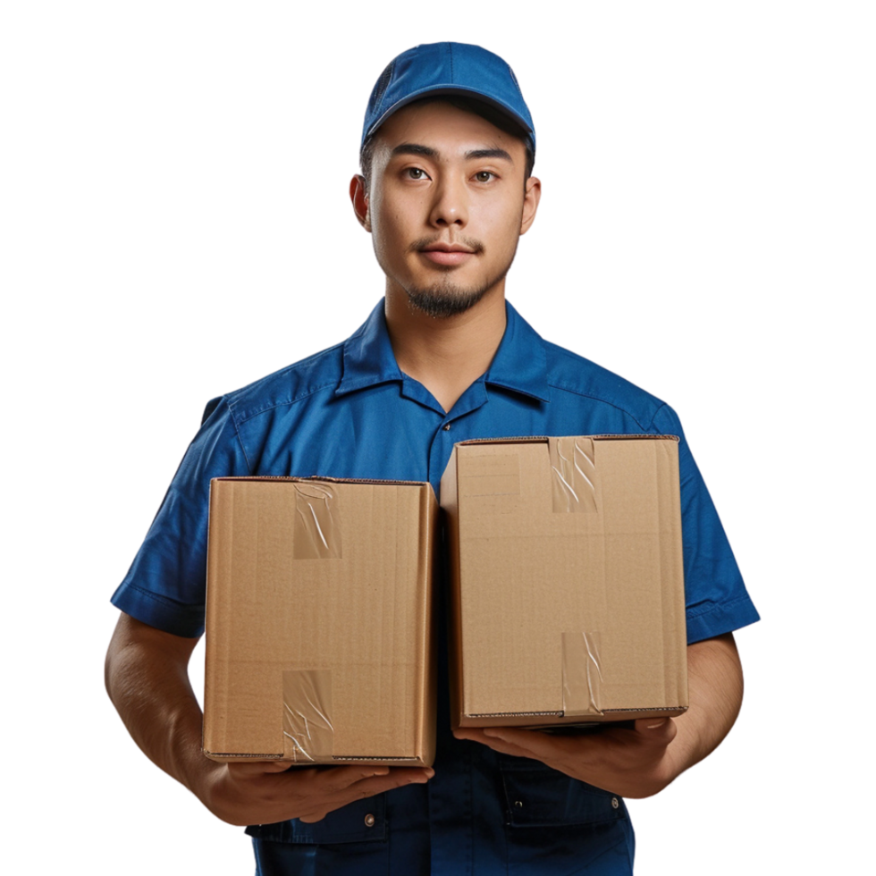 Delivery Man Using Blue Uniform Shirt 44859134 PNG delivery-man-using-blue-uniform-shirt-44859134-png