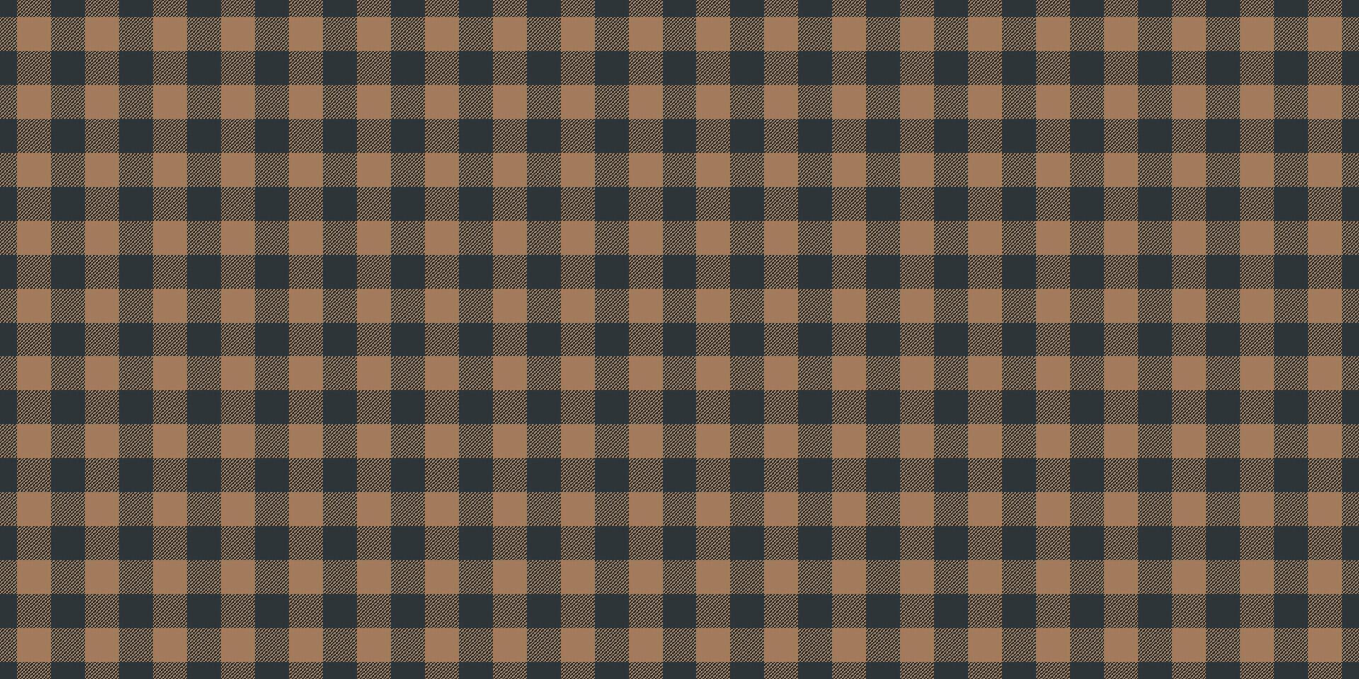 Female textile fabric, creation texture pattern tartan. Checkered check seamless plaid background in dark and orange colors. vector
