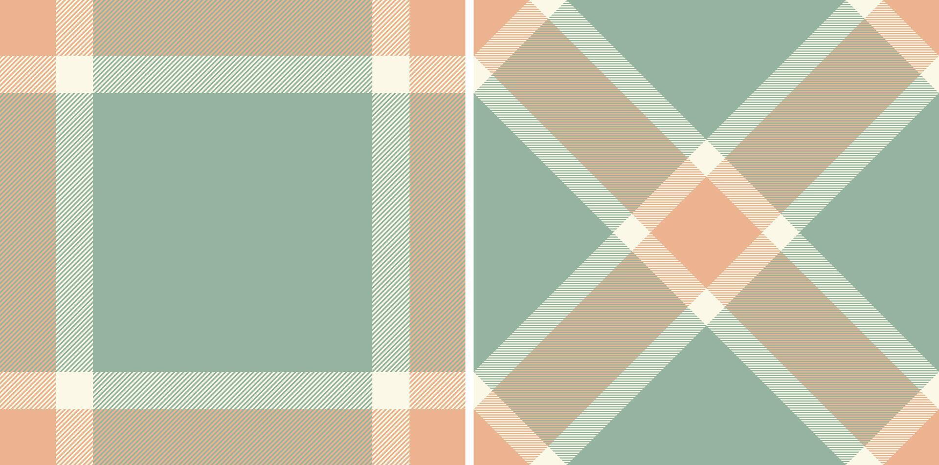 Plaid seamless fabric of check texture with a tartan background pattern textile. vector