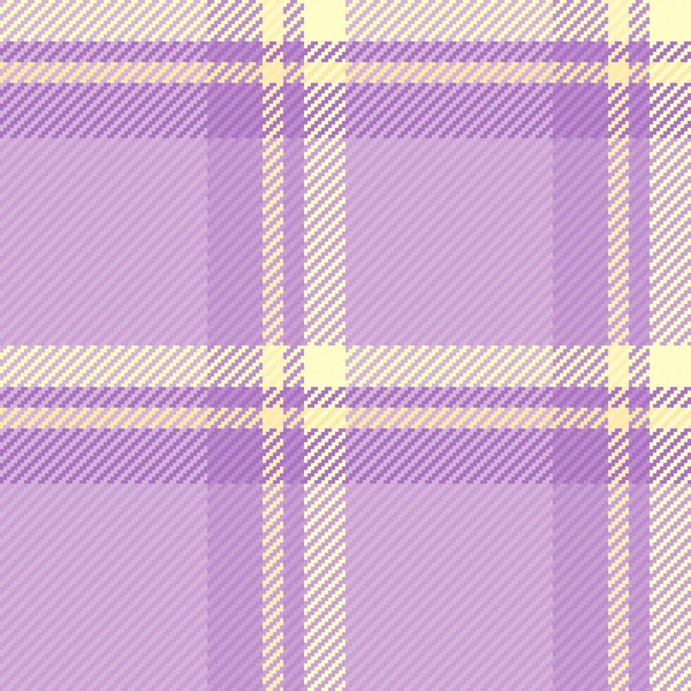 Backdrop texture background check, decorating seamless plaid fabric. Cloth pattern textile tartan in light and purple colors. vector