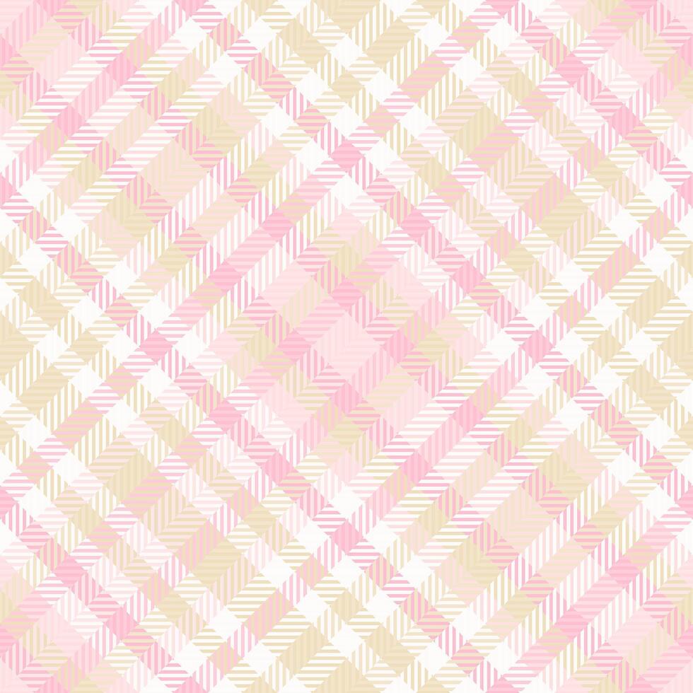 Fold fabric check plaid, shirt textile background. Tattersall pattern texture tartan seamless in light and white colors. vector