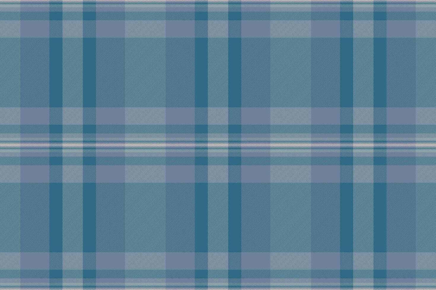 Delicate textile seamless check, birthday card background pattern. Back fabric plaid tartan texture in pastel and cyan colors. vector