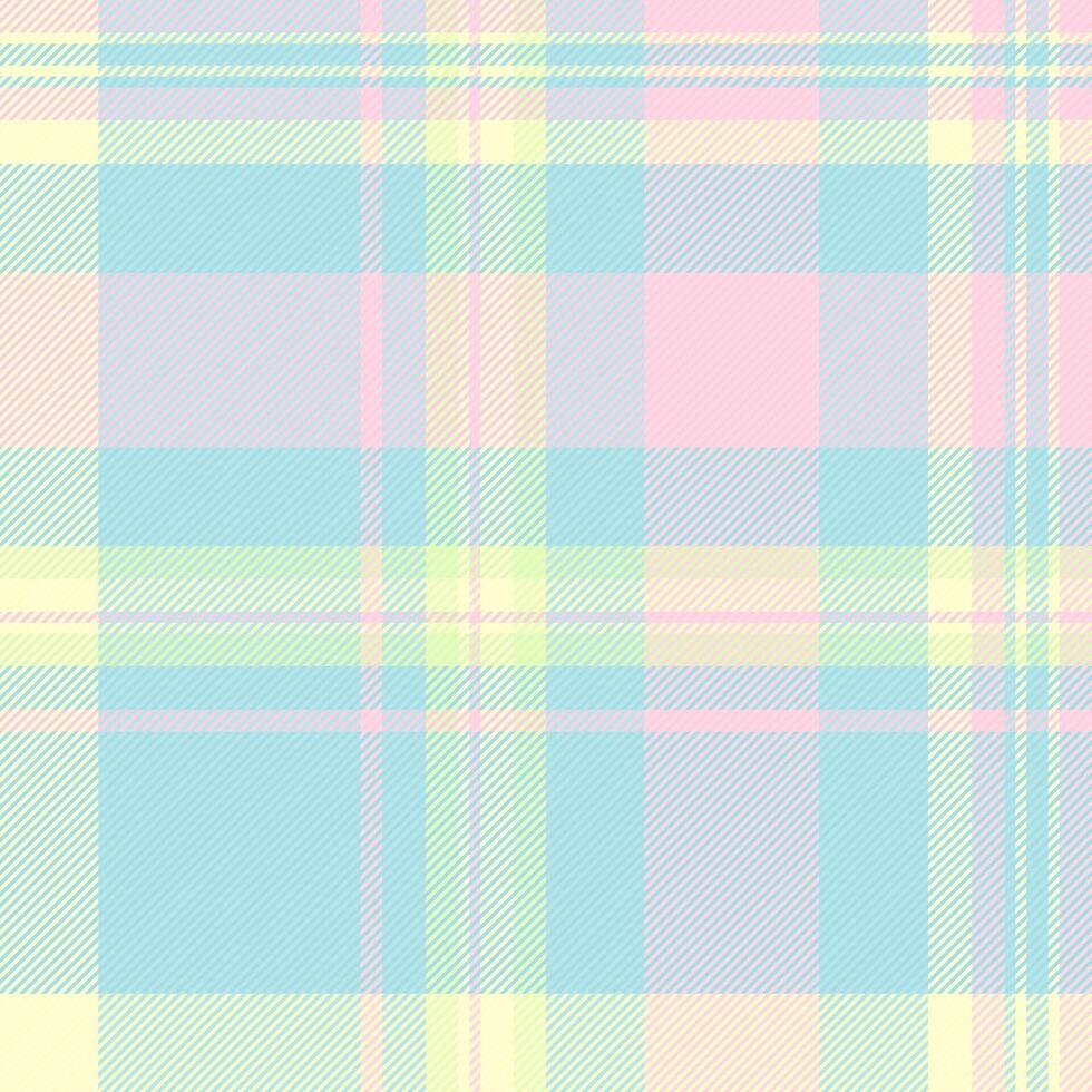 Seamless texture of check tartan textile with a pattern background plaid fabric. vector