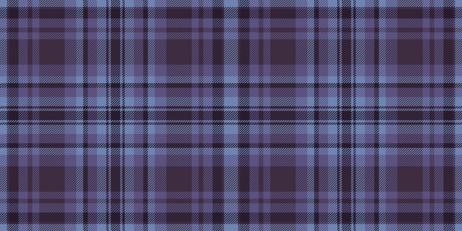 Sofa fabric pattern , tape background check tartan. Christmas card plaid texture textile seamless in dark and indigo colors. vector
