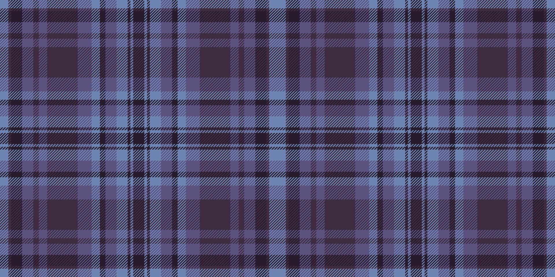 Sofa fabric pattern , tape background check tartan. Christmas card plaid texture textile seamless in dark and indigo colors. vector