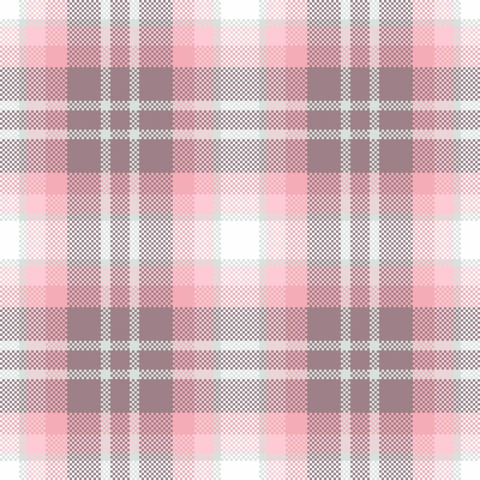 Seamless pattern of plaid fabric check with a texture textile tartan background. vector