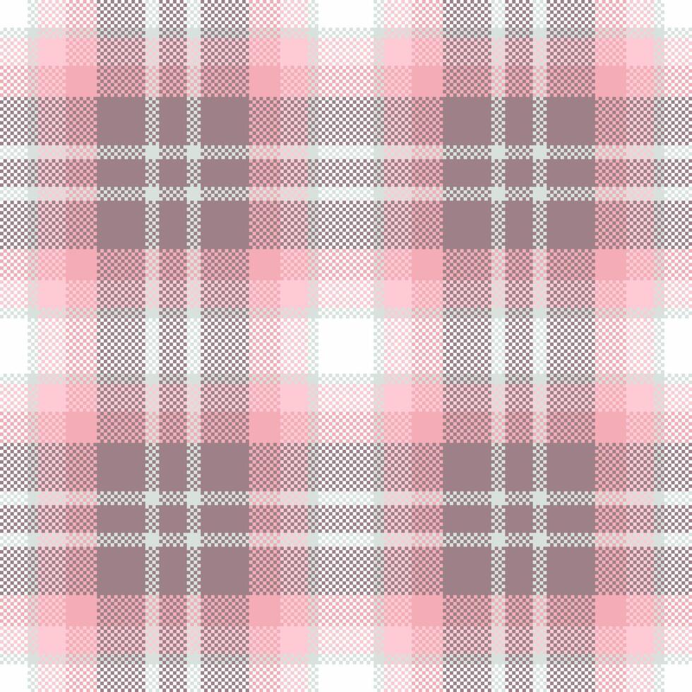 Seamless pattern of plaid fabric check with a texture textile tartan background. vector