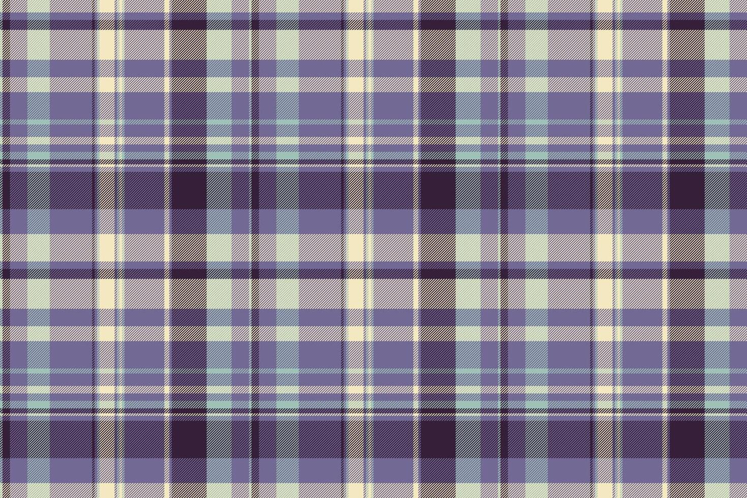Textile plaid pattern of seamless texture check with a tartan fabric background . vector
