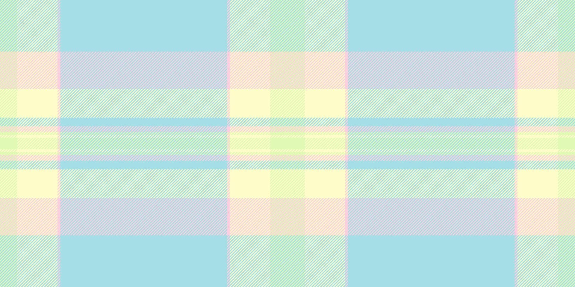 70s plaid check, model pattern background seamless. Kilt textile tartan texture fabric in light and lemon chiffon colors. vector