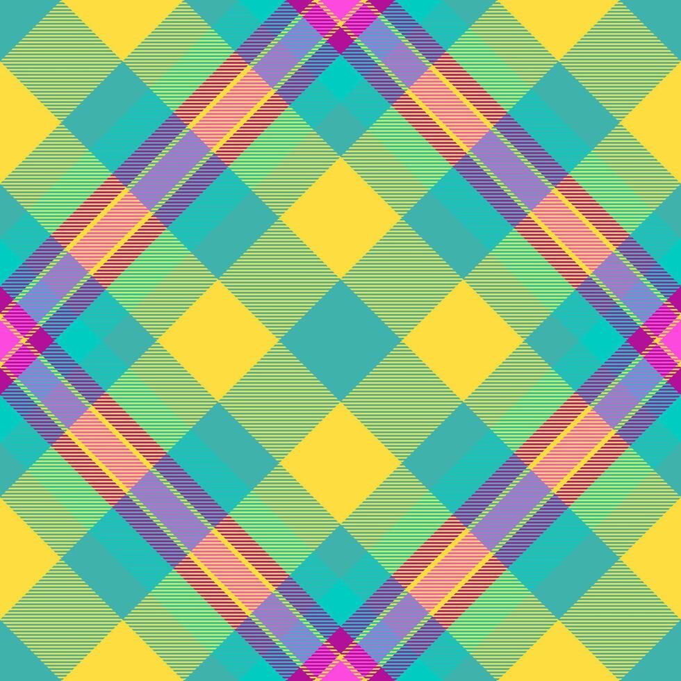 Check textile seamless of texture tartan with a fabric background plaid pattern. vector