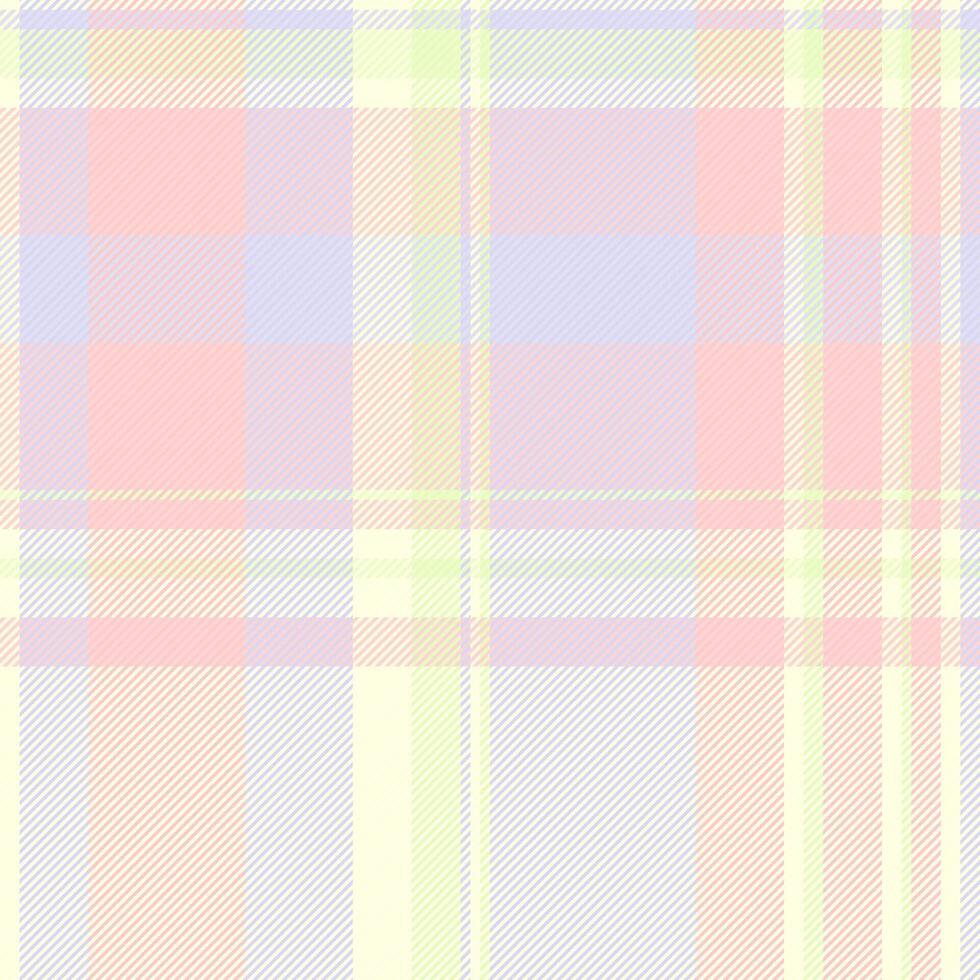 Textile plaid tartan of seamless texture with a background pattern fabric check. vector