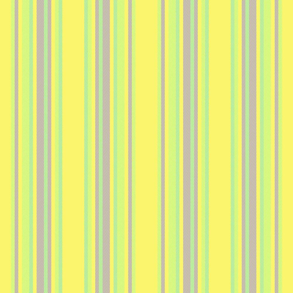 Wealth seamless textile vertical, drapery stripe texture fabric. Satin pattern lines background in yellow and green colors. vector