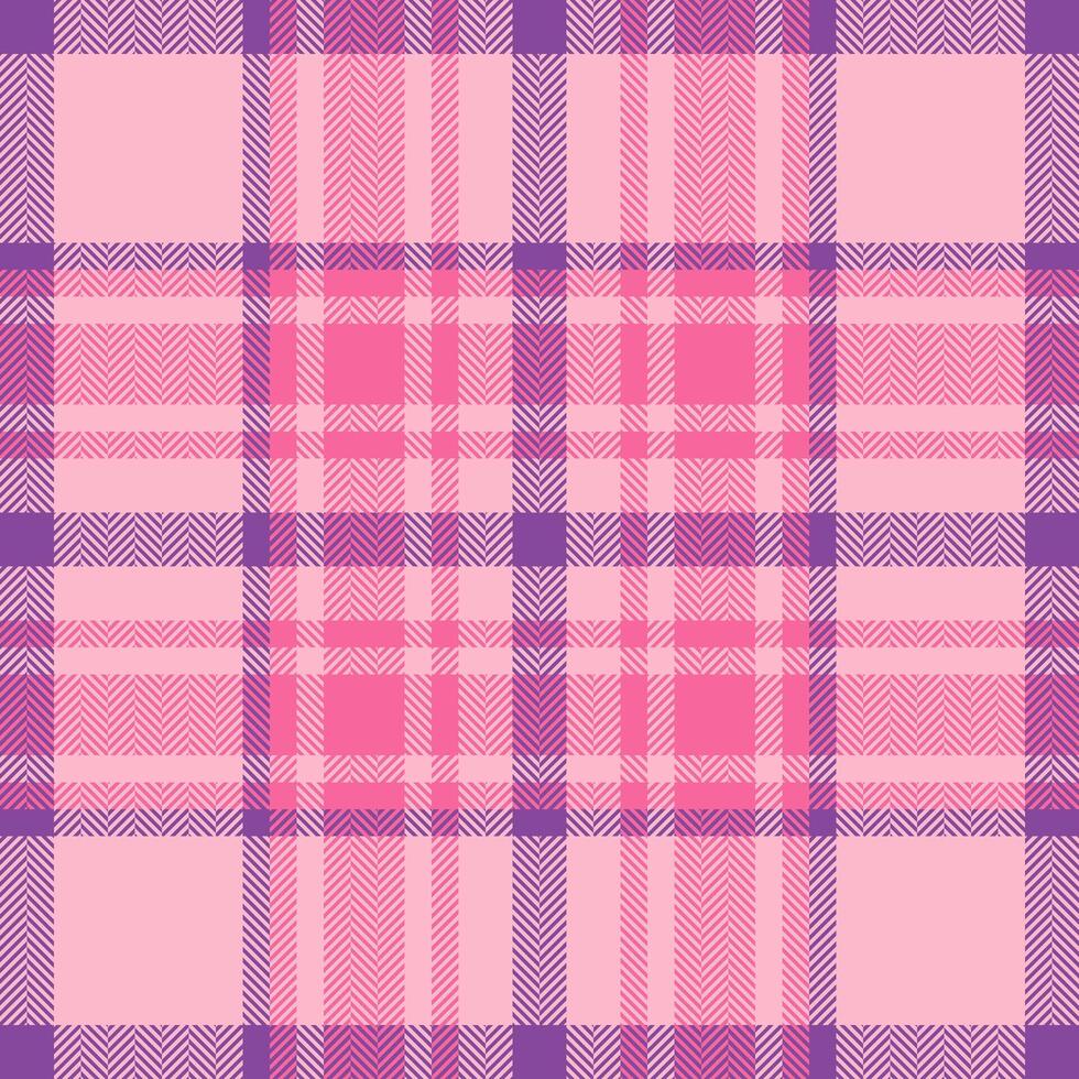 Plaid check pattern. Seamless fabric texture. Tartan textile print. vector