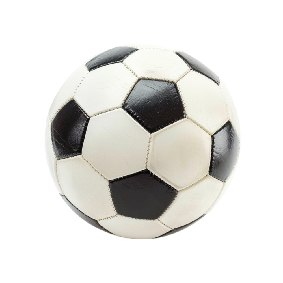 Classic Contrast Black and White Football for Timeless Designs png