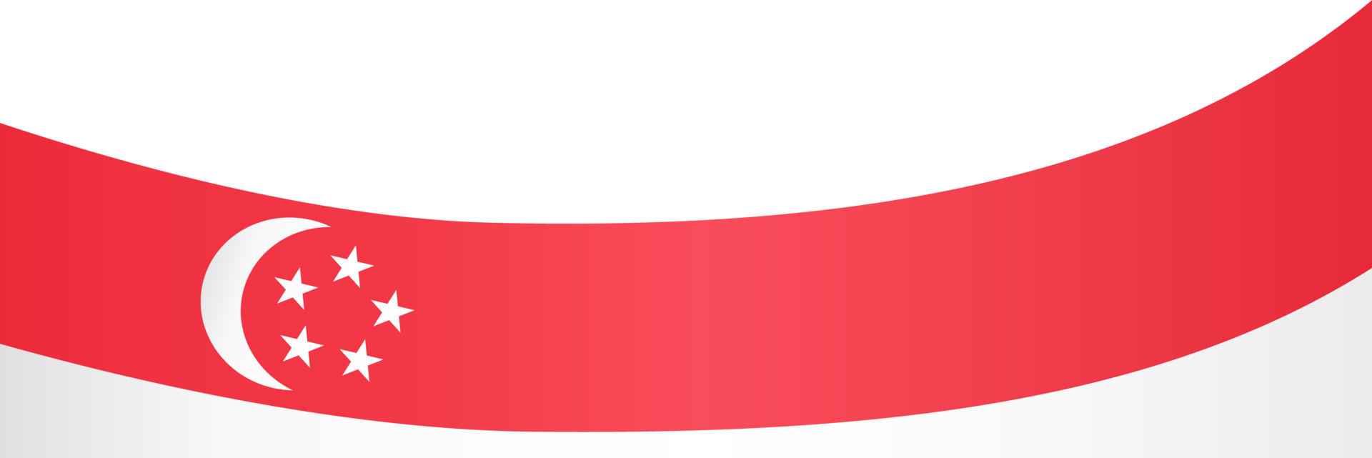 Singapore flag wave png